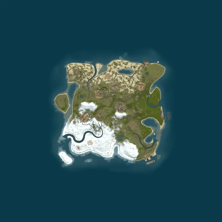 Map of RustSalinas [LATAM] | Solo/Duo | Monthly | 50% Upkeep