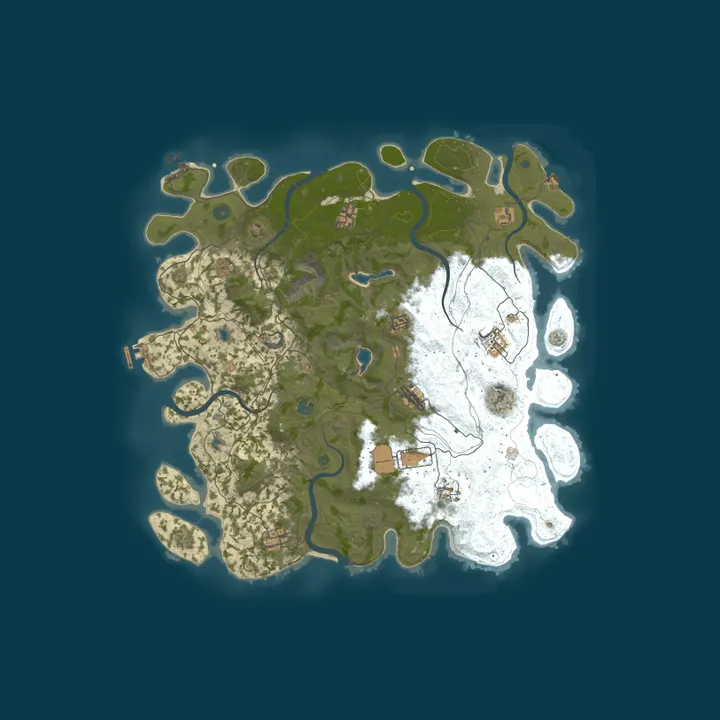 Map of A Survivor's Holiday