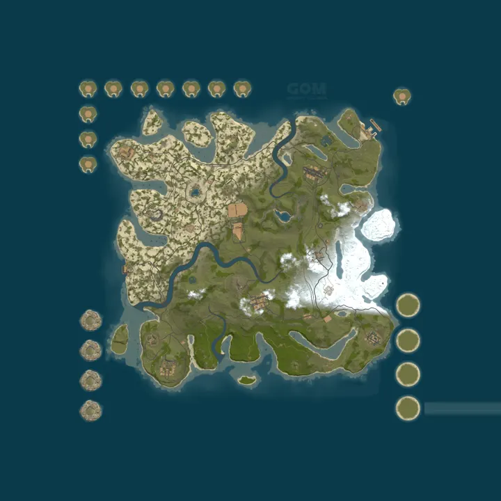 Map of GOM 25x PVE Grumpy Old Man Bi-Weekly |Kits|Skins|BackPack|Shop|