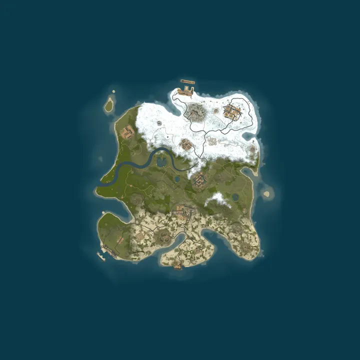 Map of UCloud Game Zone Rust Server