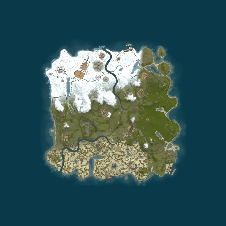 Map of РУССКИЙ | ERA RUST #2 | ДЛЯ НОВИЧКОВ - 14.09