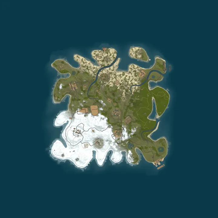 Map of Working Mans Rust - NOOBs Welcome  3X gather