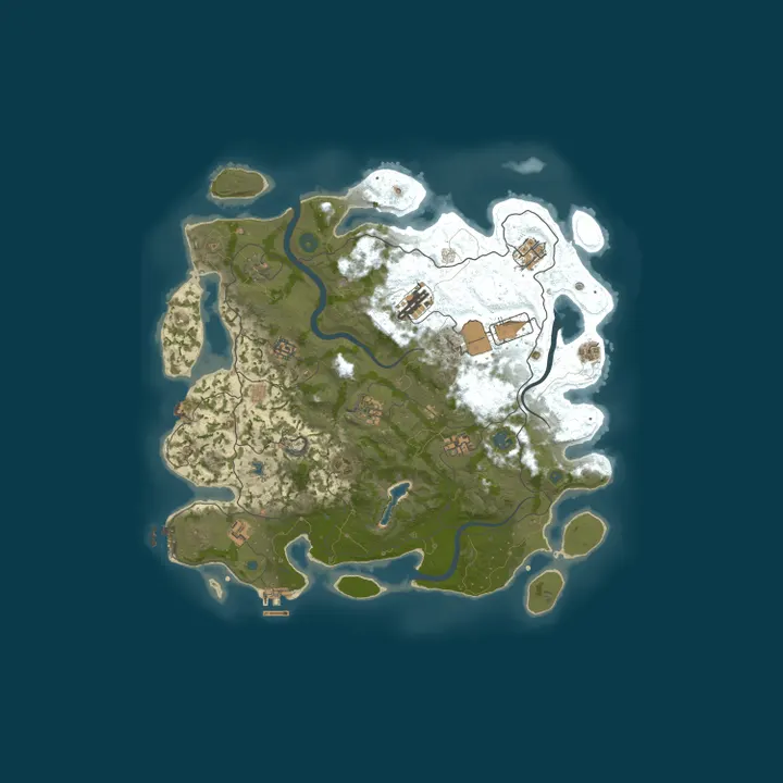 Map of 4Netplayers Rust Server