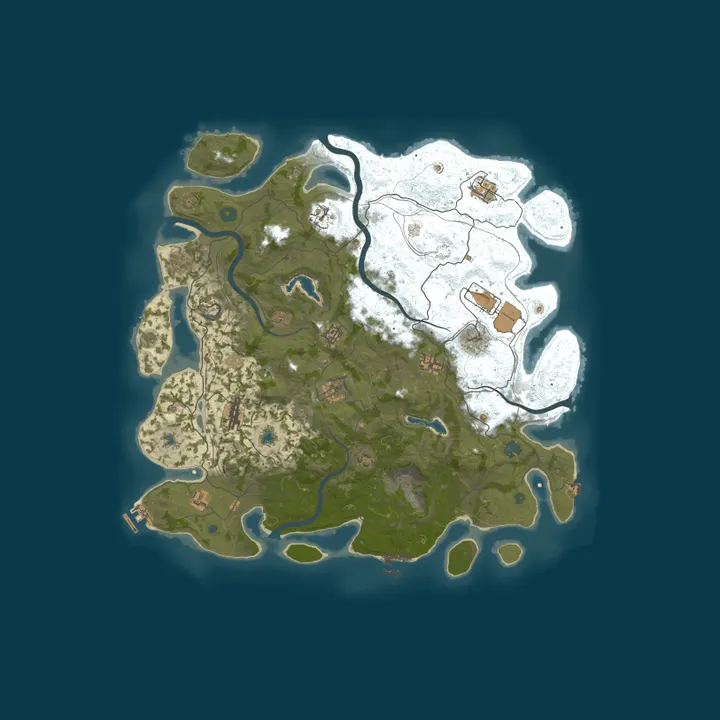 Map of 4Netplayers Rust Server probe 2