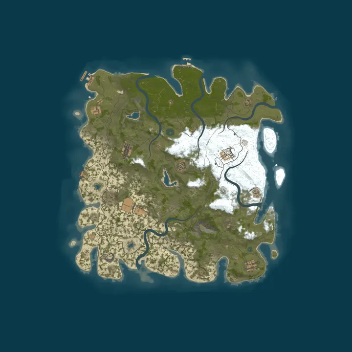 Map of Rustasis 2x Vanilla+ | Monthly | Noob Friendly