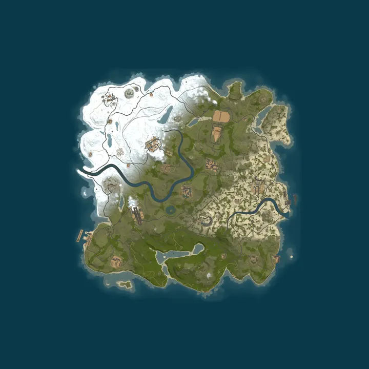 Map of [EU] RustyLife PvE x3 Monthly | Events | Raids | Skills & more!