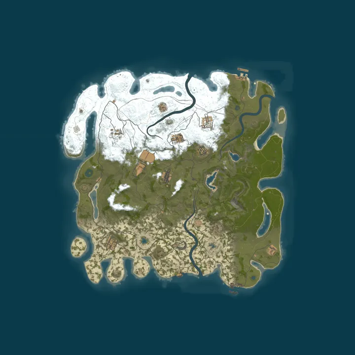 Map of ･RUST KILL･XXX|KILL $ CASH|FARM|SHOP|TP|HOME|KITS|PVPVEX10X