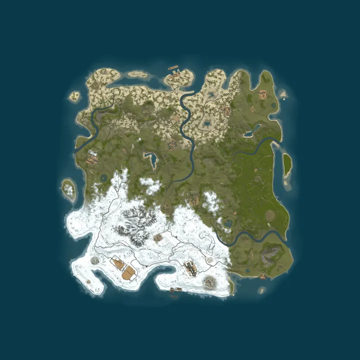 Map of [GER] Titan-Nation PvE with PvP Zones