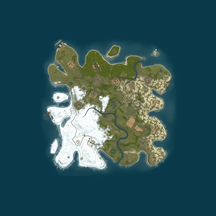 Map of [IND/SEA] RustNexus | Vanilla+ | 2x Gather | Monthly