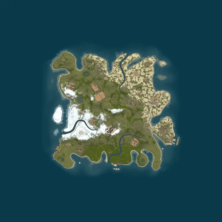 Map of A Shockbyte Rust Server