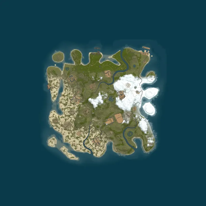 Map of Rammy's Rust Server