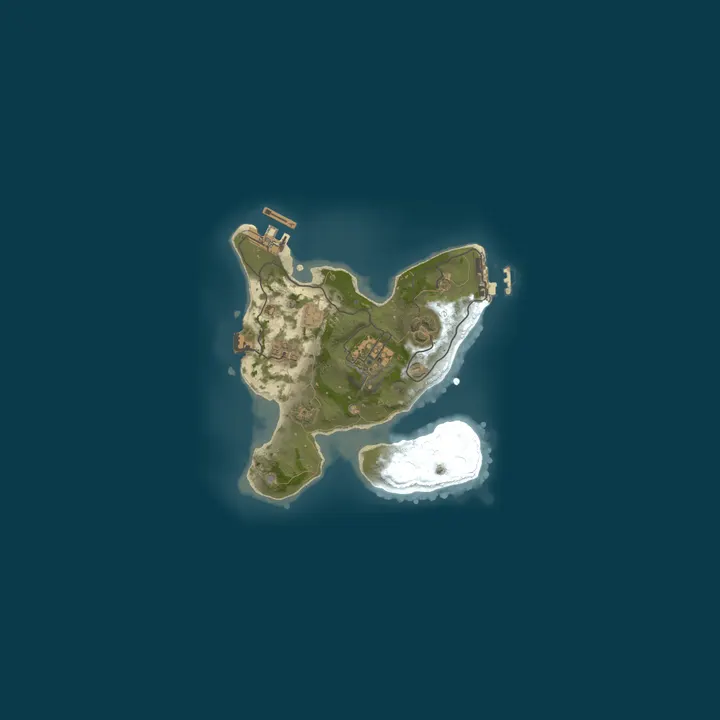 Map of A Shockbyte Rust Server