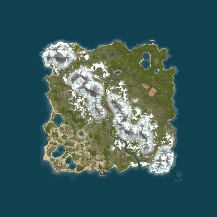 Map of Pine Hosting - Rust Server
