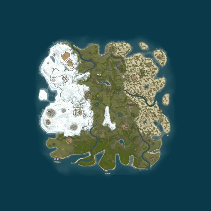 Map of [US] DEAD MAN RUST 5X ] PVP No BPs | Shop | MyMini |