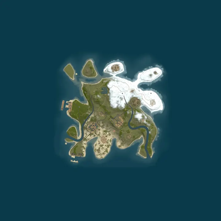Map of My Rust server | Powered by AMP