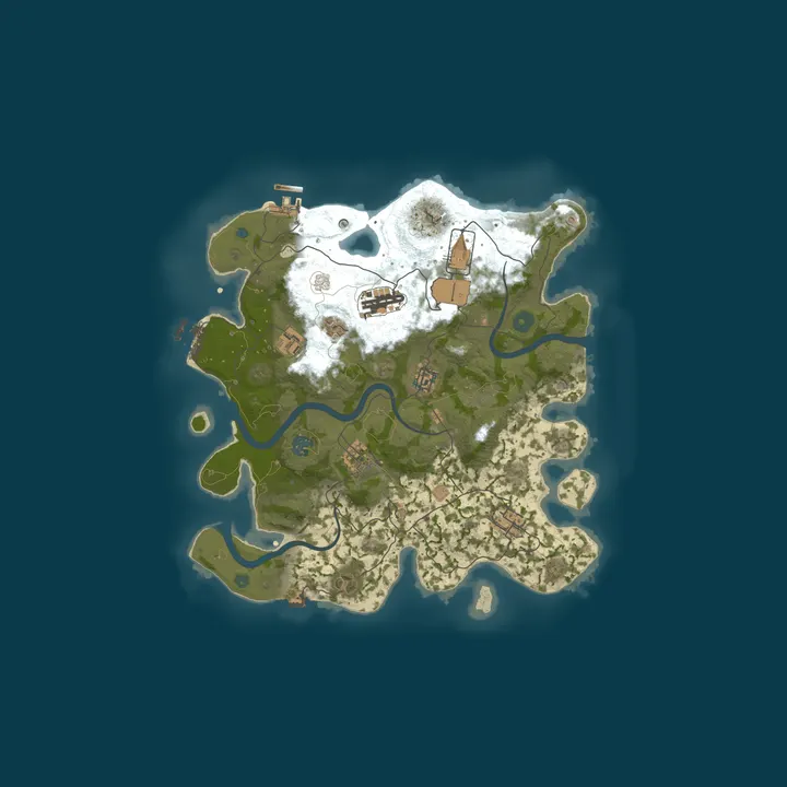 Map of EU | SuperGeilGaming No BP wipe | monthly RUST wipe