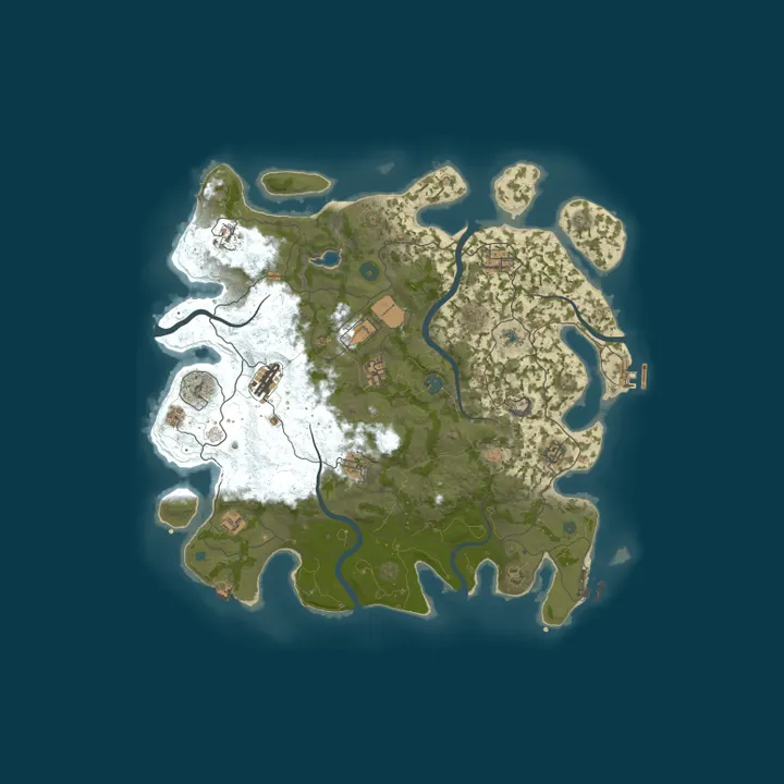 Map of Pinkman rust - X10 EU Clans