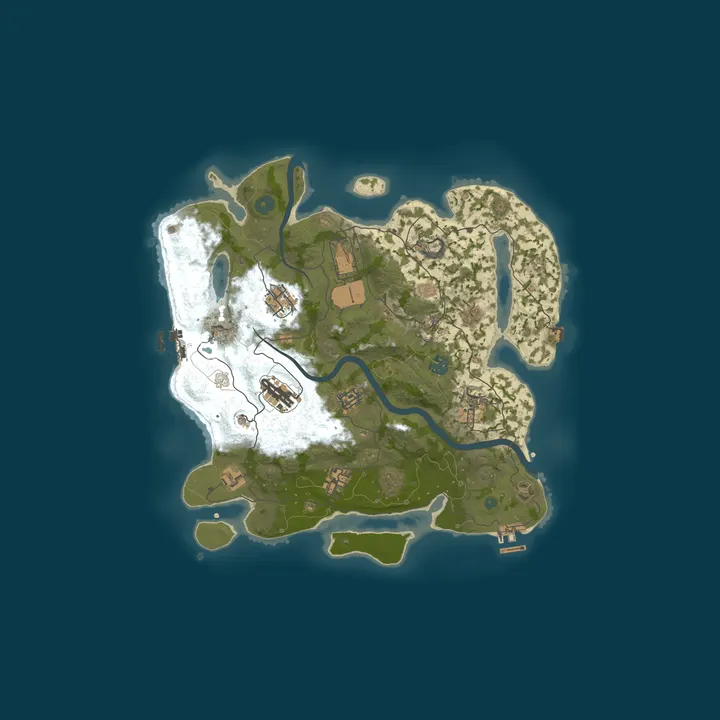 Map of A Shockbyte Rust Server