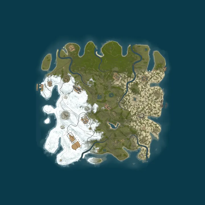 Map of A Shockbyte Rust Server