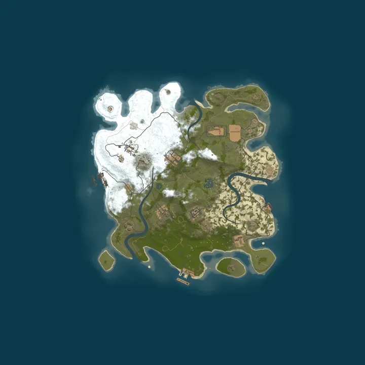 Map of 100X PVP RAIDS CUSTOM PLUGINS | POP 5/100 = 0H + 5 Persistent A