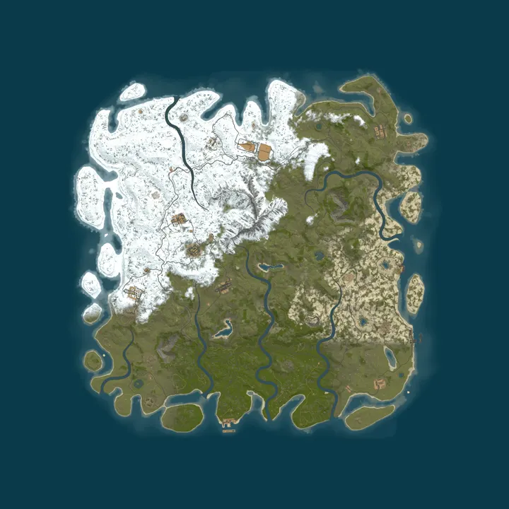 Map of [US] Phoenix Games - Rust - Casual PvP