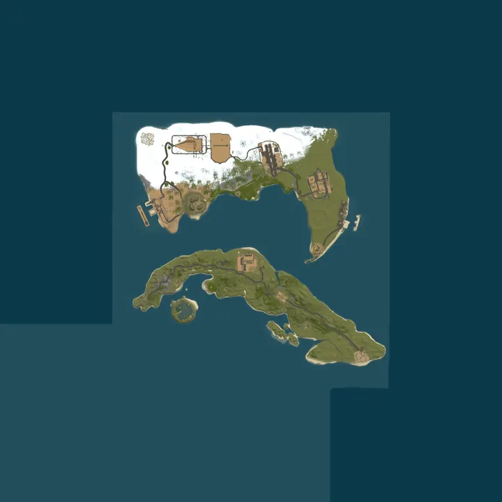 Map of A Shockbyte Rust Server