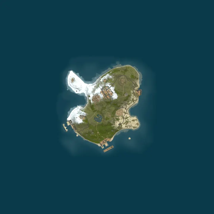 Map of A Shockbyte Rust Server
