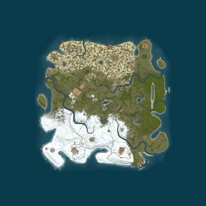 Map of A Shockbyte Rust Server