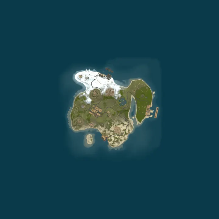 Map of A Shockbyte Rust Server
