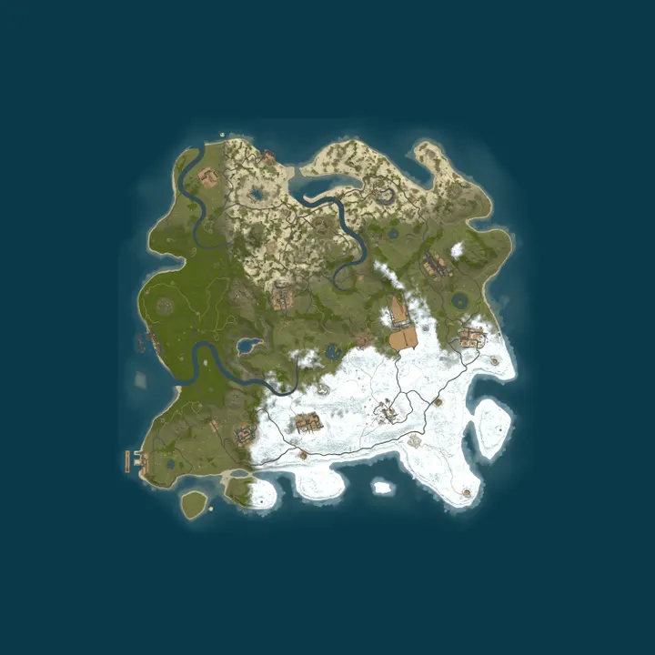 Map of SafeHaven 2x Rates | Vanilla Loot | Offline Raid Protection