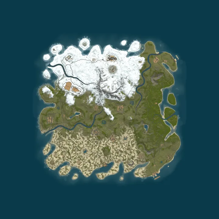 Map of GCSA Rust Server