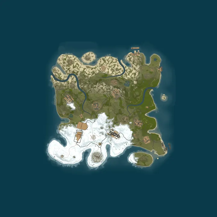 Map of Rust Server