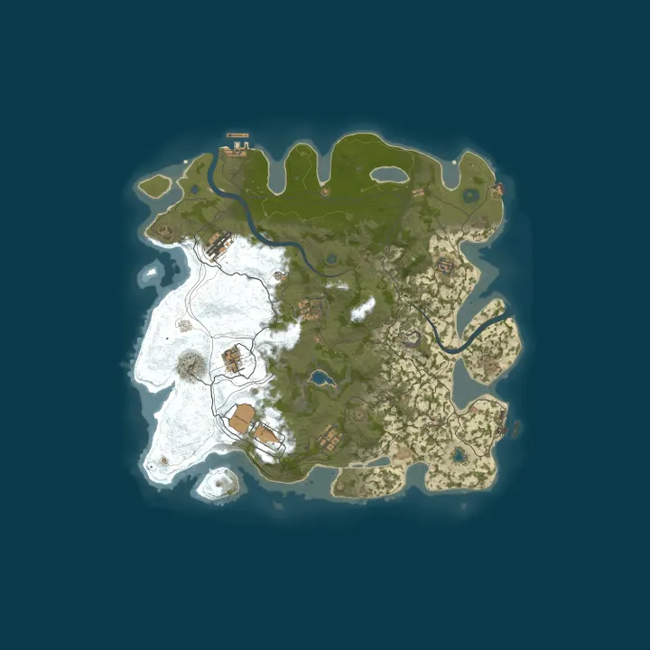 Map of EU Rusty Bear PVE Monthly | Noob Friendly | Low Pop