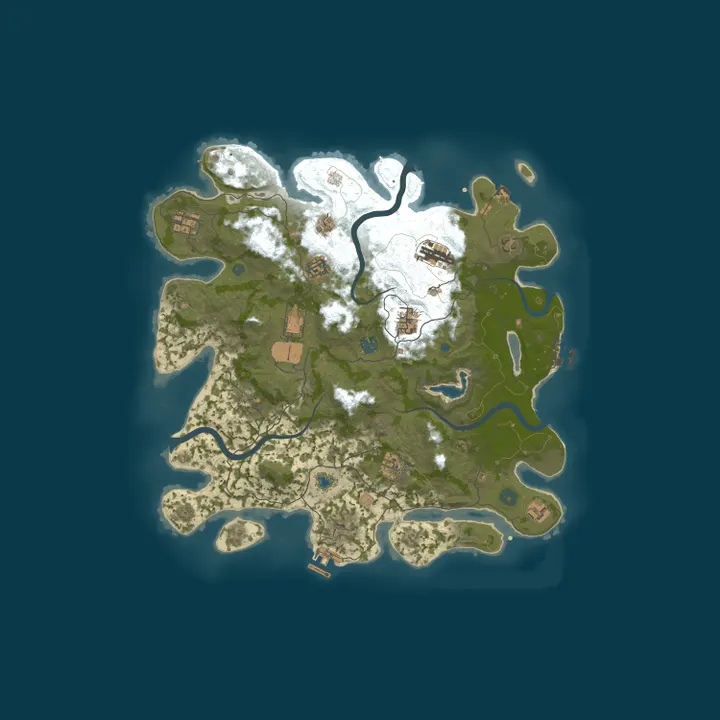 Map of [US] Ironwake 2x | Solo/Duo/Trio | Monthly | Wiped 10/1