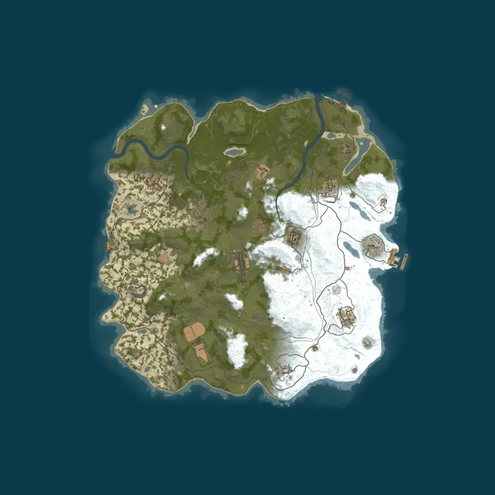 Map of US RENEGADE 3x MONTHLY | Solo Duo Trio Quad | Shop | 50% Upkeep