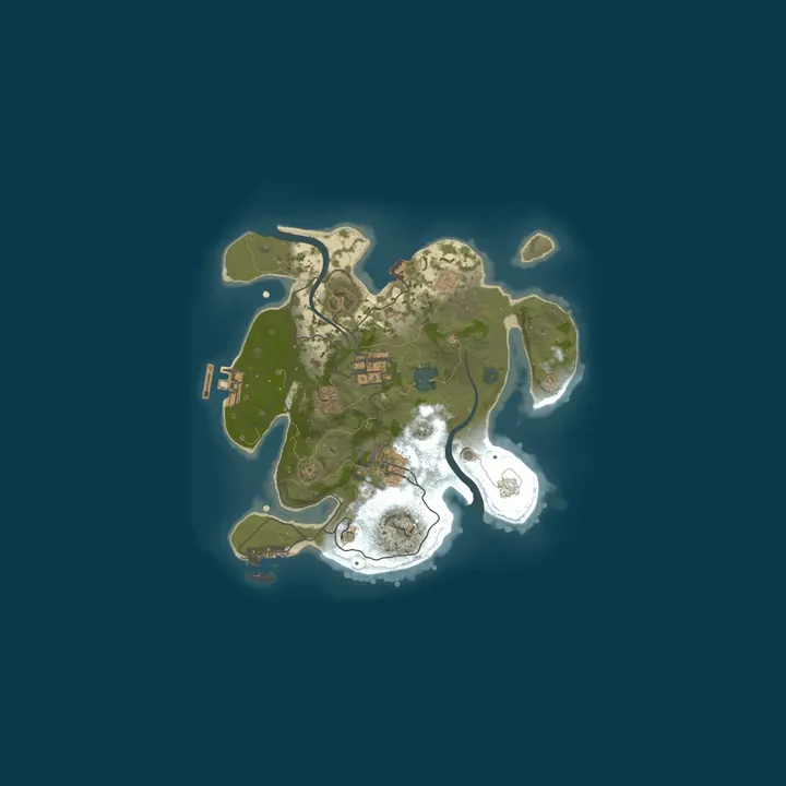 Map of BEBRA RUST 2X SOLO/DUO EU | WIPE 09.10