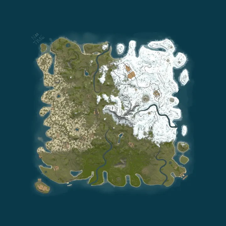 Map of NoTime PvE 5x Custom [Events|SkillTree|Skins|RaidBases]