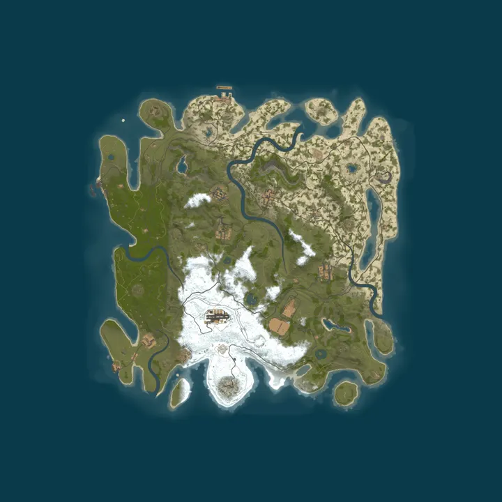 Map of Pine Hosting - Rust Server
