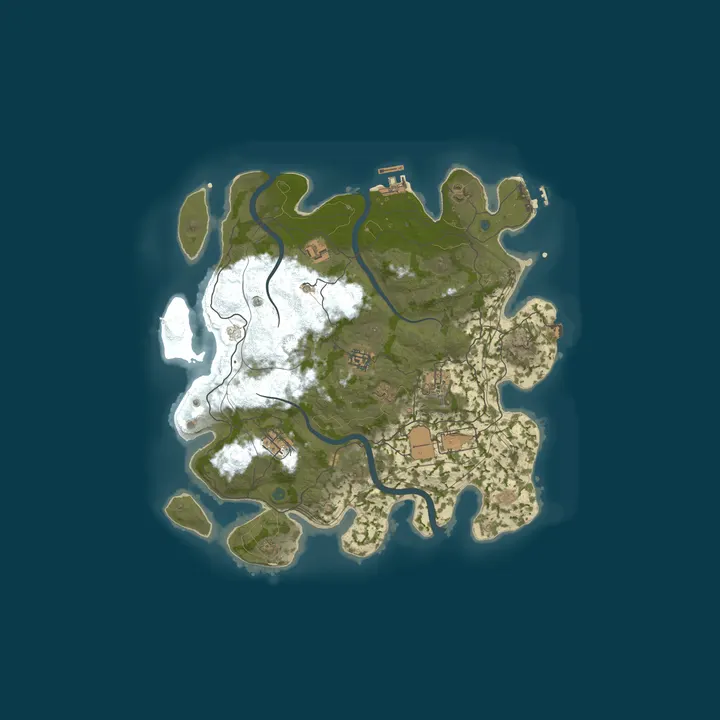 Map of RAVEN RUST • EU/CZ • VANILLA • QUAD