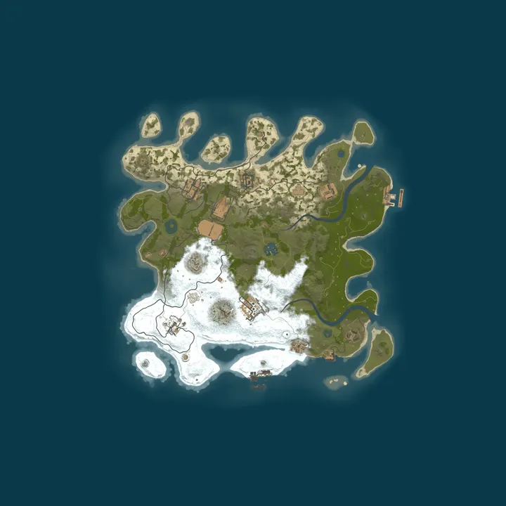 Map of TUNDRA RUST | 2X | ДЛЯ НОВИЧКОВ | AI-ЧАТ