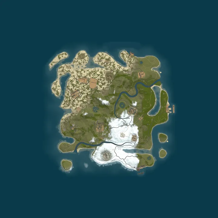 Map of Outland Rust X100|CLANS|KITS|TP|BLOODY|DUEL| WIPE 12.10