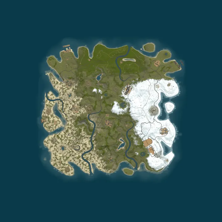 Map of #1 ALPHA RUST DUO [X2 | KITS | TP | PVP | FPS+] BETA TEST