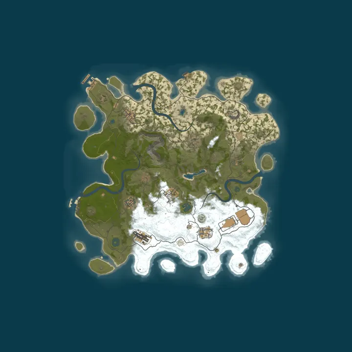 Map of Kyro Rust | PVE ZOMBIE
