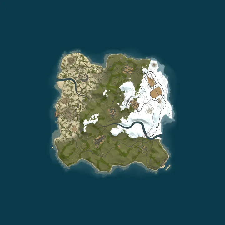 Map of FURY RUST #2 CLANS| X2 | MODDED