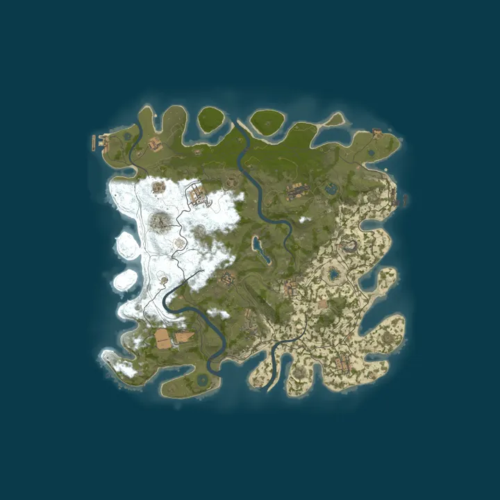 Map of ZOOM RUST #1 - Modded 2X | Киты | Thursday