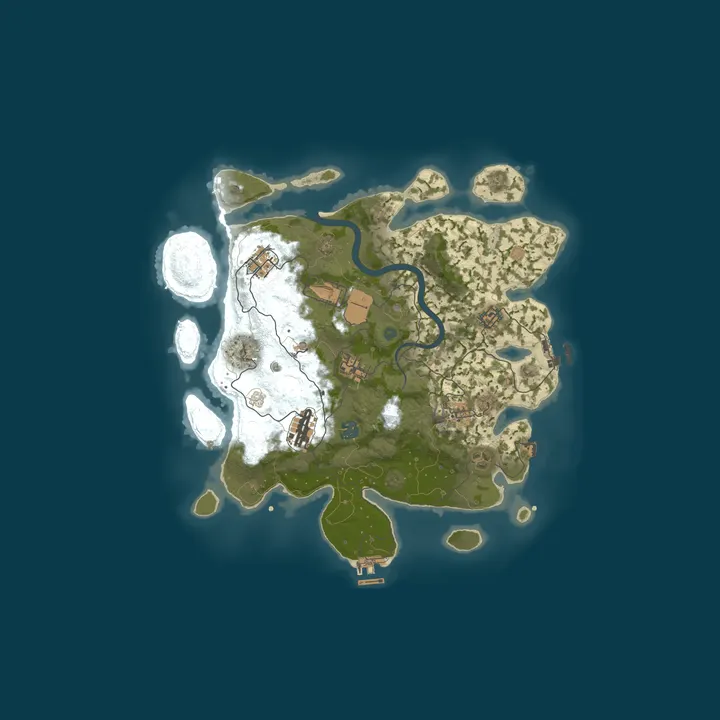 Map of OLDRust | Beginner friendly | Solo/Duo/Trio | Vanilla+ | Monthl