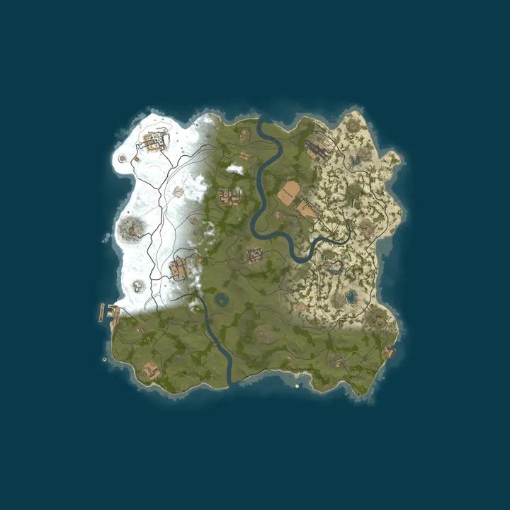 Map of GRUB.ARMY EU 3X SOLO/DUO/TRIO | Raidable Bases | Shared BPs | J
