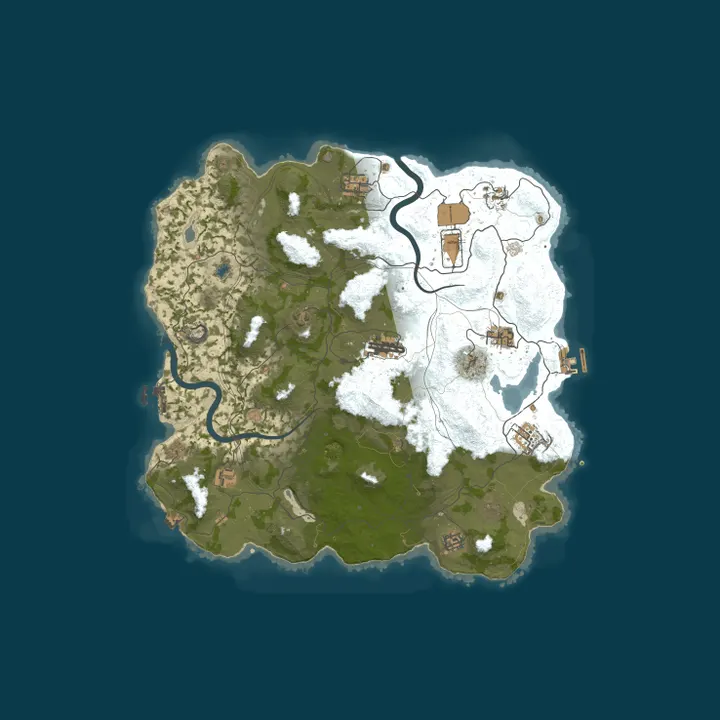 Map of SURVIVORS.GG #7 [ 2x Vanilla ] FULLWIPED 11.10