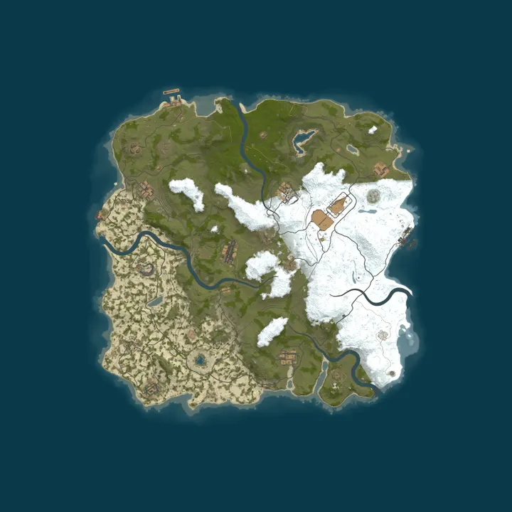 Map of SURVIVORS.GG - Main [ 2x Vanilla ] WIPED 09.10
