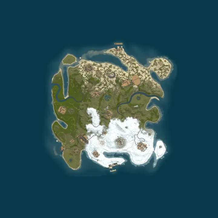 Map of  [EU] RUSTYHUB PVE  | RAIDABLE BASES | CONVOY